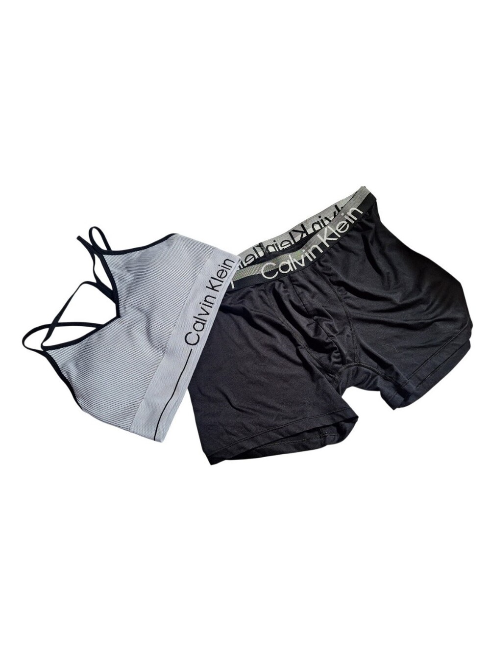 Calvin Klein Black and Gray Boxer Briefs